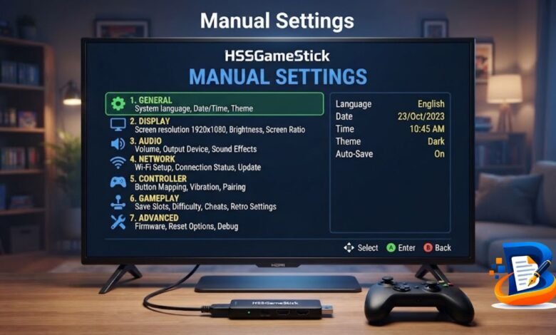 Manual Settings HSSGameStick
