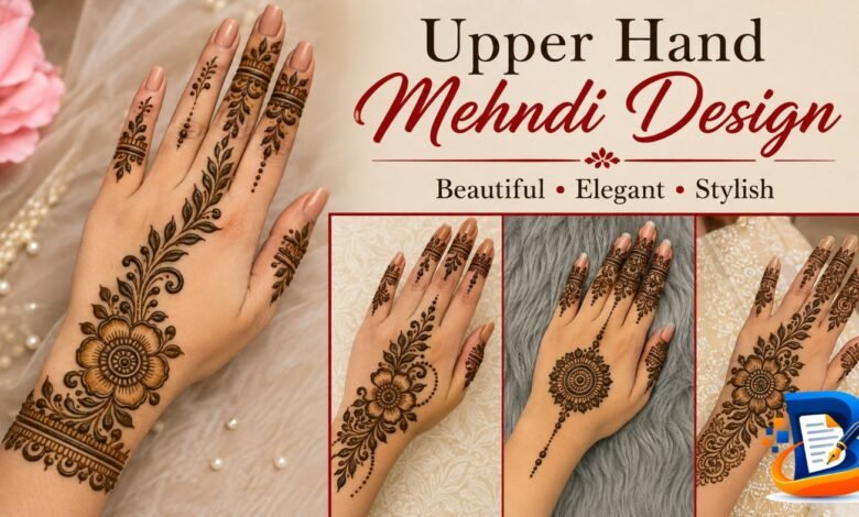 Upper Hand Mehndi Design